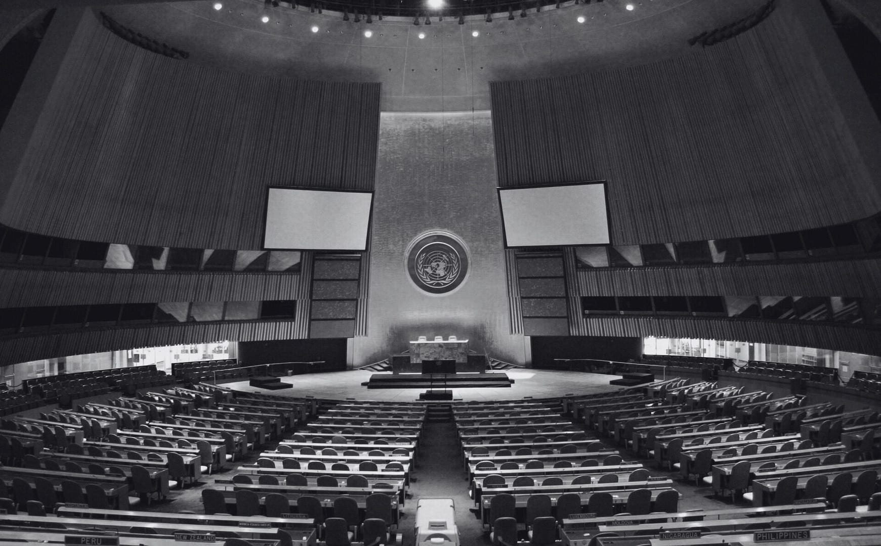 Black and white UN GA